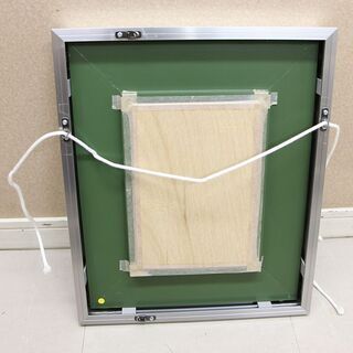 宝彩アート 人間国宝 金森映井智 「 はにわ 」 額装 〔 彫金 〕 共シール