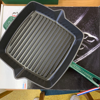 廃盤希少】アメリカングリル ストウブ/staub 30cm角型フライパン