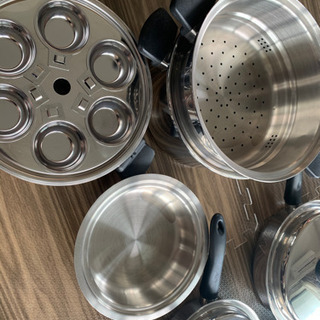 標準価格20万円以上 無水鍋 クイーン クックウェア 24ピース アムウェイ