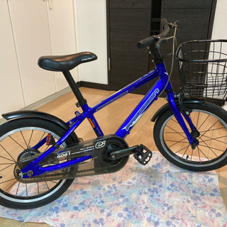 【ネット決済】【取引中】子供用自転車　青色　16インチ　軽量