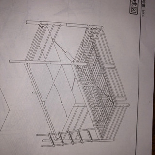 パイプ型2段ベッド分解済