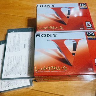 VHS ビデオテープ　5パック×2    単品2本