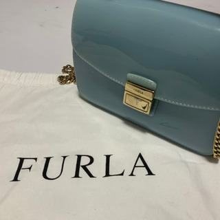 【FURLA】キャンディバッグ　ライトブルー