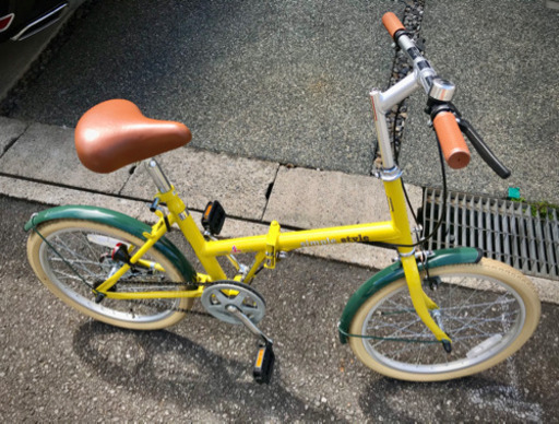 【お取引き中】おしゃれ　美品　折りたたみ自転車　ミニベロ　折り畳み
