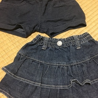 【ネット決済・配送可】女の子　80  スカート　2枚セット