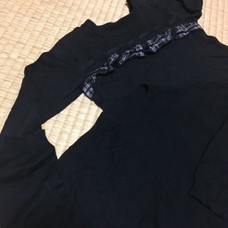 【ネット決済・配送可】女の子　コムサ　90 セーター、長袖　2枚セット