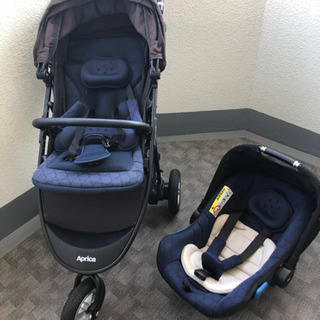 ベビーカー& チャイルドシート　Aprica 三輪