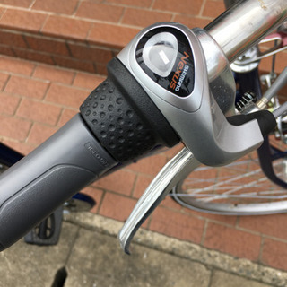 美品 サイモト 27インチ自転車 外装3段ギア LEDオートライト 鍵付き