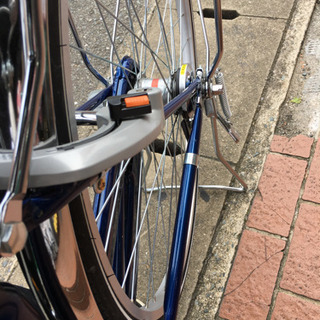 美品 サイモト 27インチ自転車 外装3段ギア LEDオートライト 鍵付き