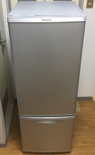 【中古】Panasonic 冷蔵庫 NR-B179W 右開き 2017年製 168L 説明書付