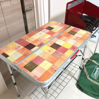 コールマン　ツーバーナー+キッチンテーブル 値下げしました！コールマン キッチンテーブル ツーバーナーセット