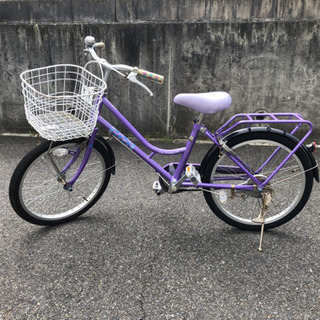 子供自転車　20インチ　紫色