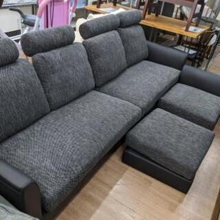 【未使用品🌟在庫1点】4人掛けソファ オットマン付き 定価:81,990円ソファー💳自社配送時🌟代引き可💳※現金、クレジット、スマホ決済対応※