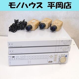 店舗用品 防犯カメラ 日立 カメラ駆動ユニット×2 デジタルレコーダー 
