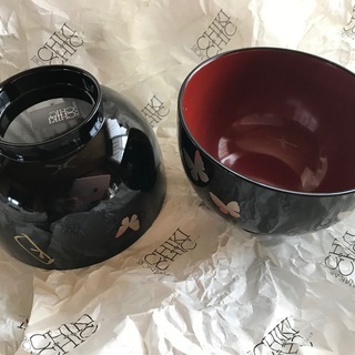 漆器 汁碗 ハナエモリ ２個セット 新品