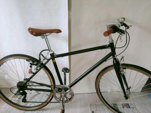 黒 クロスバイク 6段シマノ製ギア 自転車  交渉中