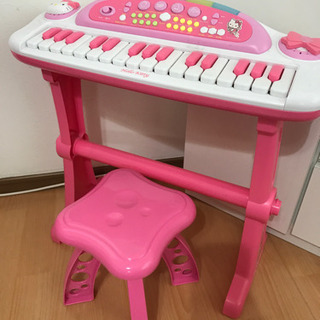 子供 おもちゃ ピアノ 電池式 キティちゃん