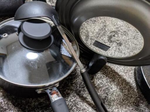ニトリ手鍋 おたま フライパン蓋セット みよ 東十条の家具の中古あげます 譲ります ジモティーで不用品の処分