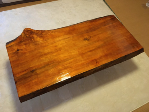 原木から手作り！ポプラ一枚板テーブル！