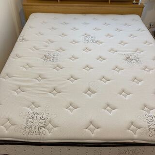 合計定価約33万円　サータ クイーンサイズマットレス & ニトリ クイーンサイズベッドフレーム