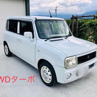 スズキ　ラパン　4WD ターボ AT パールホワイト