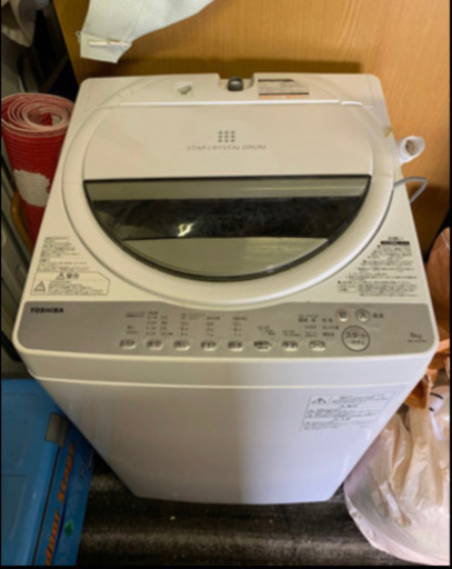 美品　2018年　東芝洗濯機　6kg