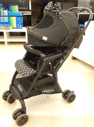Graco グレコ ベビーカー ミッキー ブラック 散歩 出産準備 可愛い ディズニー Disney 福助平岡公園通り店 新札幌のベビー用品 ベビーカー バギー の中古あげます 譲ります ジモティーで不用品の処分
