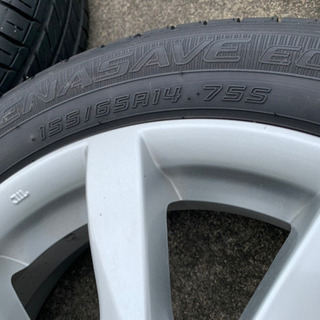 新車外し ワゴンRスティングレーX MH34S純正ホイールタイヤ14インチ4本