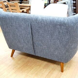 二人掛けソファ ファブリック グレー 2人掛け ソファ ソファー イス 布