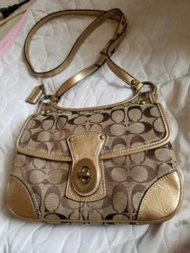 COACH本革ショルダーバッグキャンパス