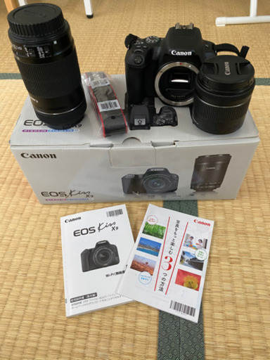 Canon EOS kiss 9 ダブルズームキット シリコンカバー付き