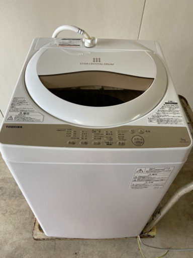 売切れました‍♂️TOSHIBA 洗濯機　2019年製　5Kg  AW-5G8