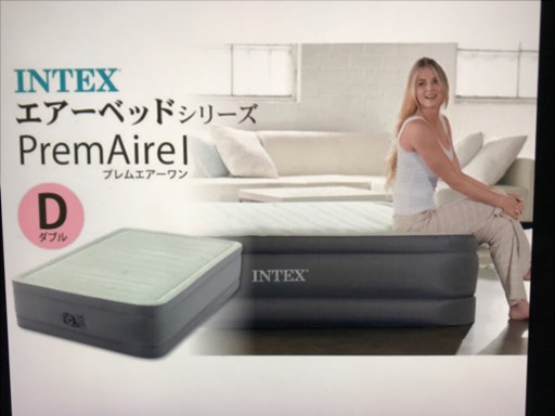 INTEX エアーベッド ダブルサイズ➕専用ボックスシーツ 6555円