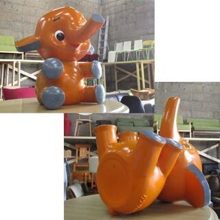 サトちゃん フィギュア 高さ40cm クスリはサトウ 店頭カウンター人形 日本製 モダンプラスチック 佐藤製薬 MODERN PLASTICS JAPAN お座りタイプが可愛い 昭和レトロ 札幌市東区 新道東店 サトちゃん フィギュア 高さ40cm クスリはサトウ 店頭カウンター人形