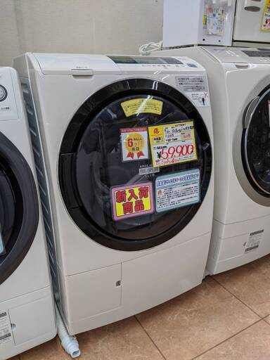 お値下げ致しました。【6ヵ月保証】2015年製 HITACHI 日立 ドラム式 洗濯機 洗濯10kg 乾燥6.0kg 参考定価￥223,000 BD-T6000 ヒートリサイクル風アイロン♬