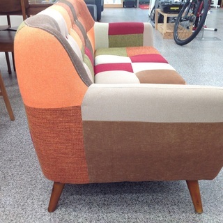 3人掛けパッチワークソファ