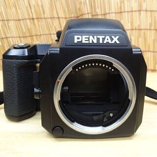 美品 PENTAX 中判カメラ 645N レンズ FA 645 ZOOM 80～160mm f4.5 フード、ストラップ、元箱、取説付 ペンタックス