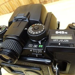 美品 PENTAX 中判カメラ 645N レンズ FA 645 ZOOM 80～160mm f4.5 フード、ストラップ、元箱、取説付 ペンタックス