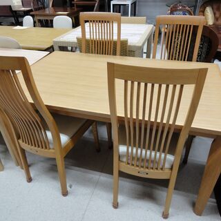 大塚家具 ダイニングテーブル 5点セット ブラウン 木目 カンナ T-353 大塚家具 ダイニングテーブル 5点セット ブラウン 木目 カンナ T-353