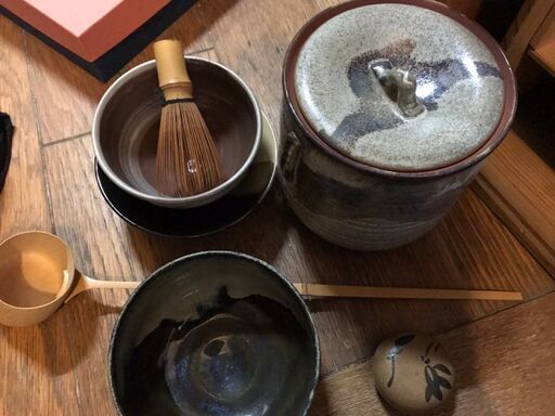 未使用品 茶道具セット 短冊箱茶道具セット 茶筅 茶杓 茶巾 柄杓 など
