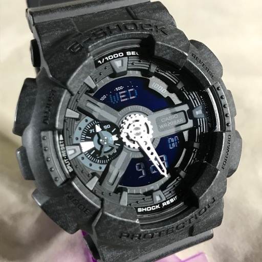 CASIO G-SHOCK ジーショック 黒デジアナ腕時計 GA−110HT