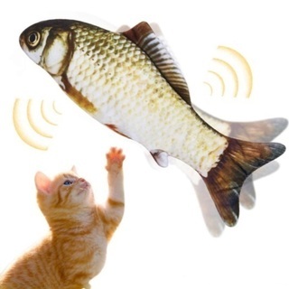 猫おもちゃ 動く魚 電動魚 猫用 ぬいぐるみ 動く 魚おもちゃ ...