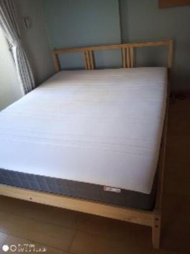 無料 Ikeaクイーンベッド りんちゃん 大日の家具の中古あげます 譲ります ジモティーで不用品の処分