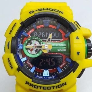 使用感少なめ★カシオ Gショック  GA-400 9AJF 黄×黒/ハイパーカラーズ CASIO G-SHOCK 腕時計 イエロー×ブラック ☆ PayPay(ペイペイ)決済可能 ☆ 札幌市 豊平区 平岸 アウトレットモノハウス