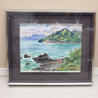 小寺健吉 「 瀬戸内海 風景 」 油彩6号 日展参与 物故巨匠(R2058nxwY) 小寺健吉 「 瀬戸内海 風景 」 油彩6号 日展参与 物故巨匠(R2058nxwY)