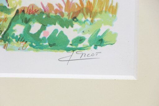 ジャン・クロード・ピコ 【 ル・タメロン 風景 】 リトグラフ 直筆  