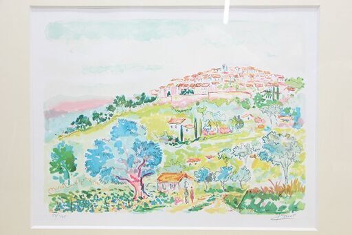 ジャン・クロード・ピコ 【 ル・タメロン 風景 】 リトグラフ 直筆  