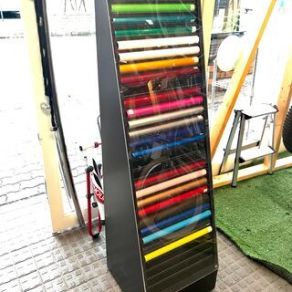 Panasnic POS クロモリパイプ 見本ディスプレイ