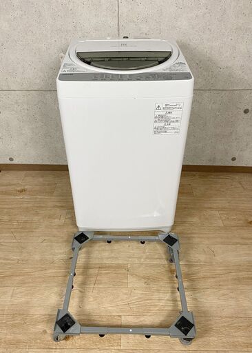 7*44 洗濯機 TOSHIBA 6kg 浸透パワフル洗浄 AW-6G6 2017年製