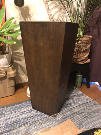 大型　木目調　プランターカバー　鉢カバー